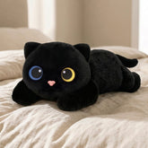 Mewaii® 5lb Weighted Stuffed Animals with Microwavable Heating Pad - Adjustable, Heatable & Coolable Plush for Realistic Hug(Black Cat,23 INCH)