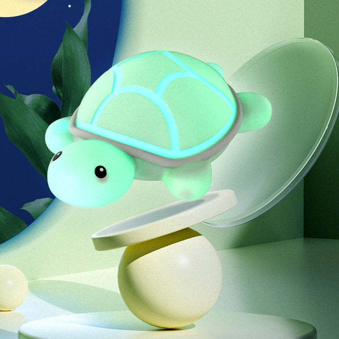 Veilleuse LED en silicone souple en forme de tortue mignonne – Cadeau idéal pour les enfants et les filles