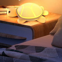 Veilleuse LED en silicone souple en forme de tortue mignonne – Cadeau idéal pour les enfants et les filles