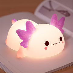 Axolotl Veilleuse Cadeau de guérison mignon