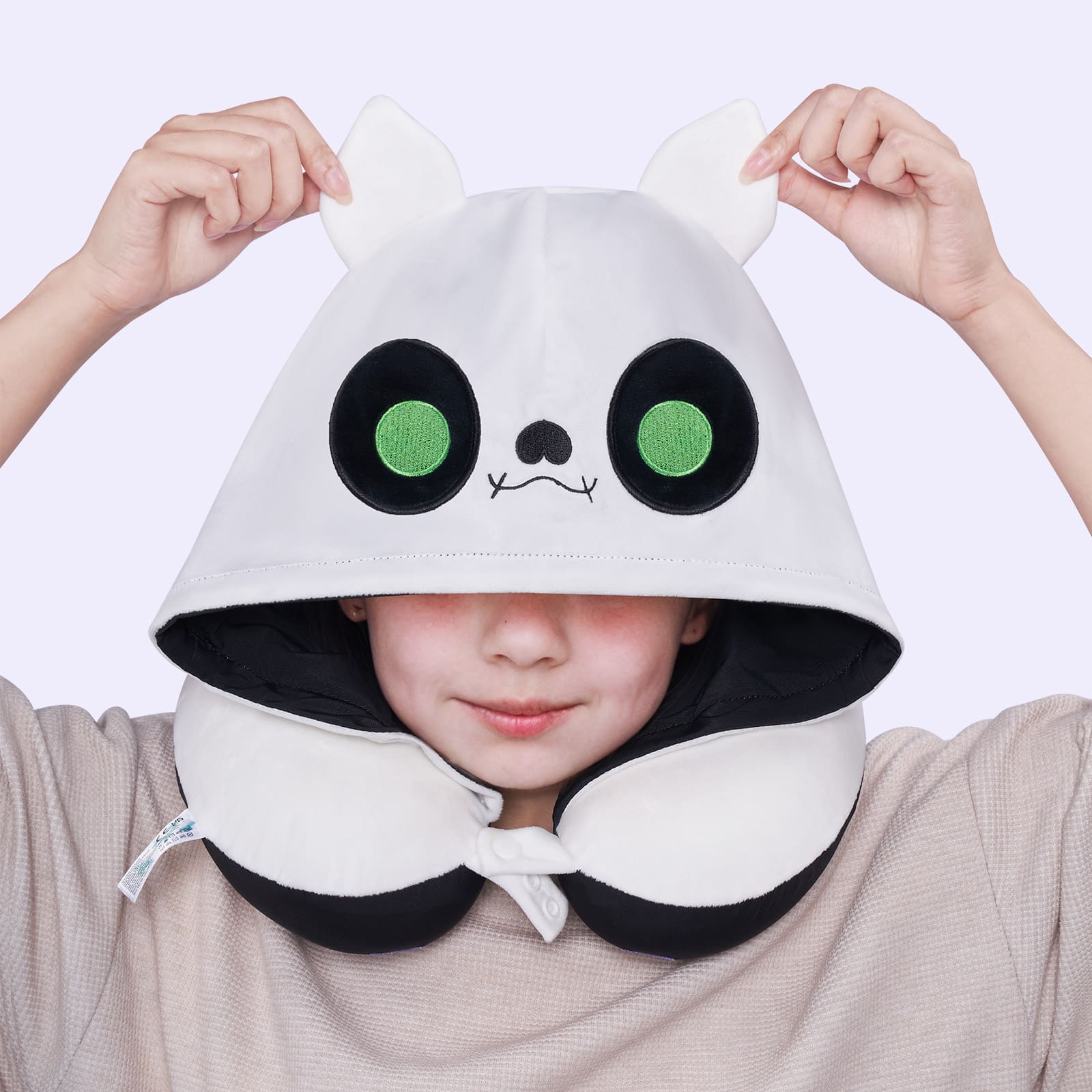 MeWaii® Flip Pillow Black White Bat Reversible Throw Pillow Neck Pillow Kawaii Plush Pillow Squish Toy