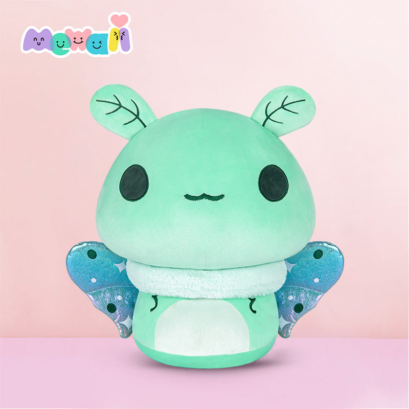 MeWaii® Mushroom Family Comet Moth Stuffed Animal Kawaii Plush Pillow Squish Toy