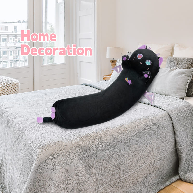 MeWaii® Original Design Purple Magic Cat Big Eyed Stuffed Animal Kawaii Plush Pillow Squishy Toy