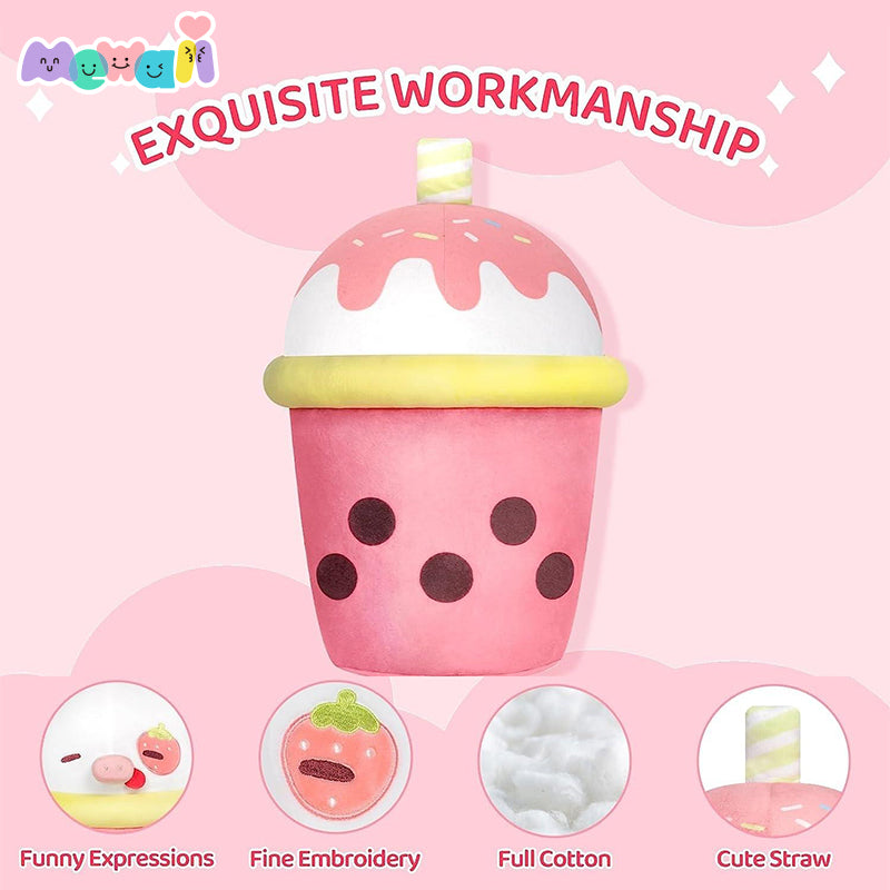 MeWaii® Milk Tea Boba Cow Plush Kawaii Plushies For Gift