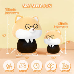 MeWaii® Mushroom Family Suit Shiba Inu Kawaii Plush Pillow Squish Toy