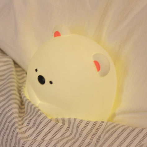MeWaii® Squishy Silicone Hug Bear LED Night Light - Perfect Gift for Kids and Girls