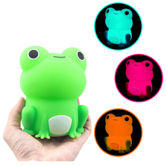 Squishy Silikon-LED-Nachtlicht mit eigenartigem Froschmotiv – perfektes Geschenk für Kinder und Mädchen