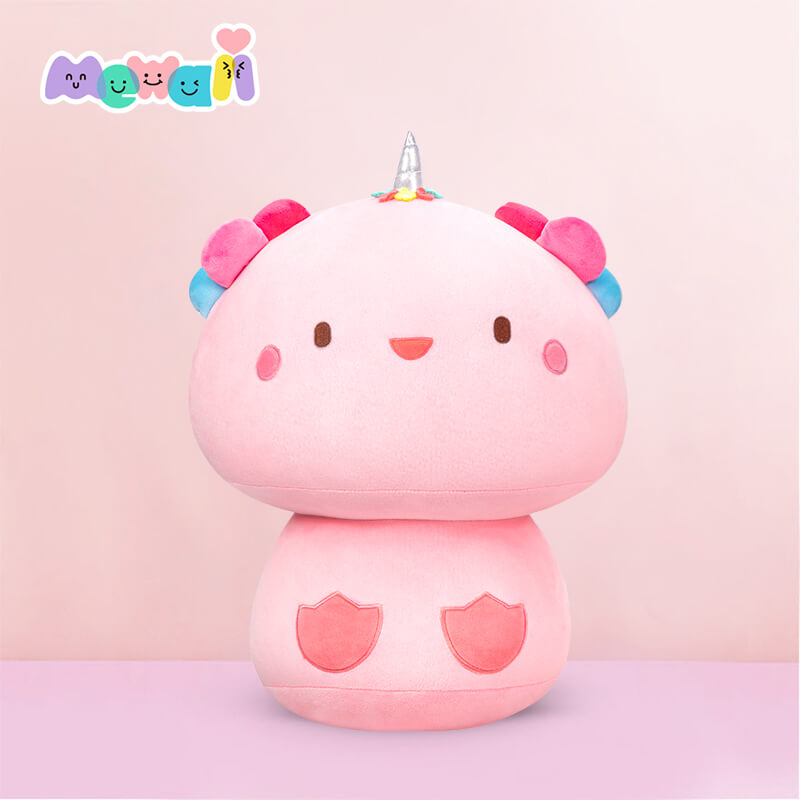 MeWaii® Mushroom Family Axolotl Kawaii Plush Pillow Squish Toy