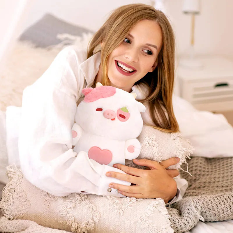 MeWaii® Squishy Berry Cow Plush Kawaii Pillow Plush Toy