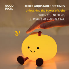 MeWaii® Happy Orange Silicone Squishy LED Night Light