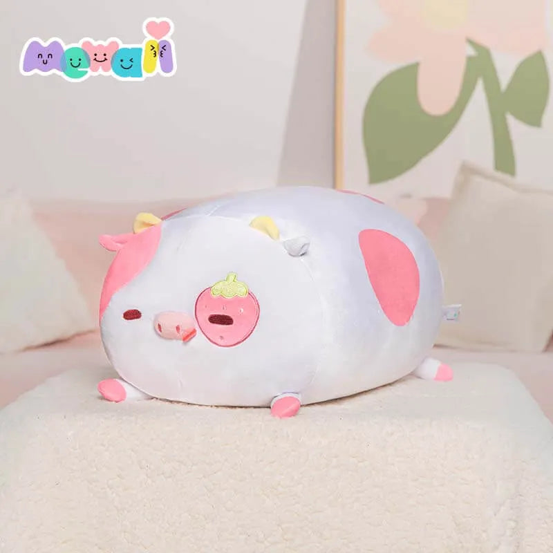 MeWaii® Fluffffy Family Berry Cow Stuffed Animal Kawaii Plush Pillow Squishy Toy