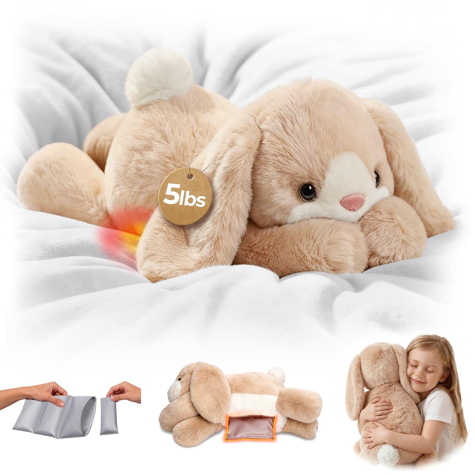 MeWaii® Bunny Weighted Stuffed Animal