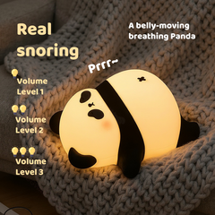 MeWaii® Napping Panda Breathing Squishy Silicone Companion Sound LED Night Light Perfect Gift