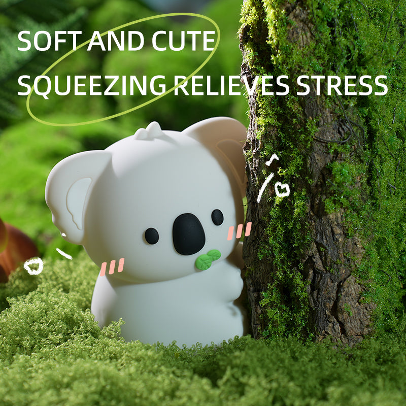 Veilleuse LED Koala en silicone souple - Cadeau idéal pour les enfants et les filles