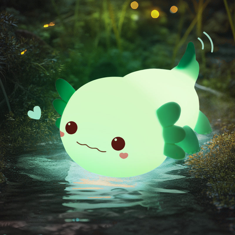 Veilleuse mignonne et spongieuse MeWaii® Axolotl - Cadeau parfait 🎁