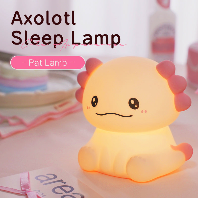 MeWaii® Axolotl Adorable Squishy Silicone Soft Night Light Lamp Best Gift for Girls Kids