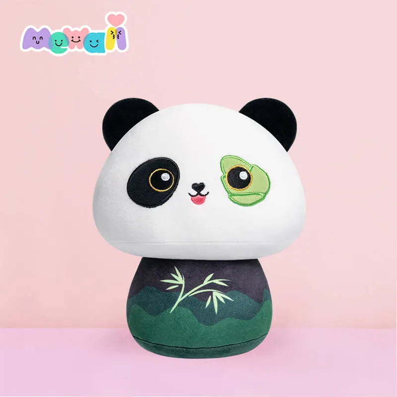 MeWaii® Mushroom Family Bamboo Panda Kawaii Plush Pillow Squish Toy