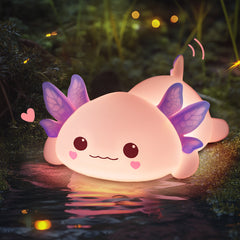Axolotl LED Squishy Tap Tap Nachtlicht Lampe