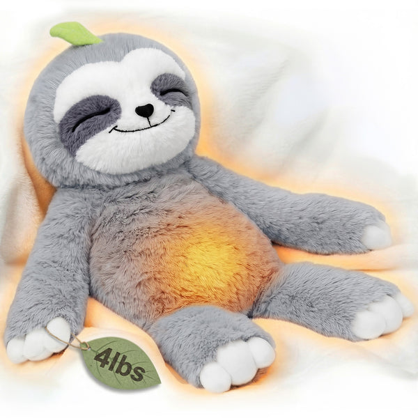 MeWaii® 4lbs Sitting Sloth Weighted Stuffed Animal – Inner Pad, Cozy Gift for Kids & Adults