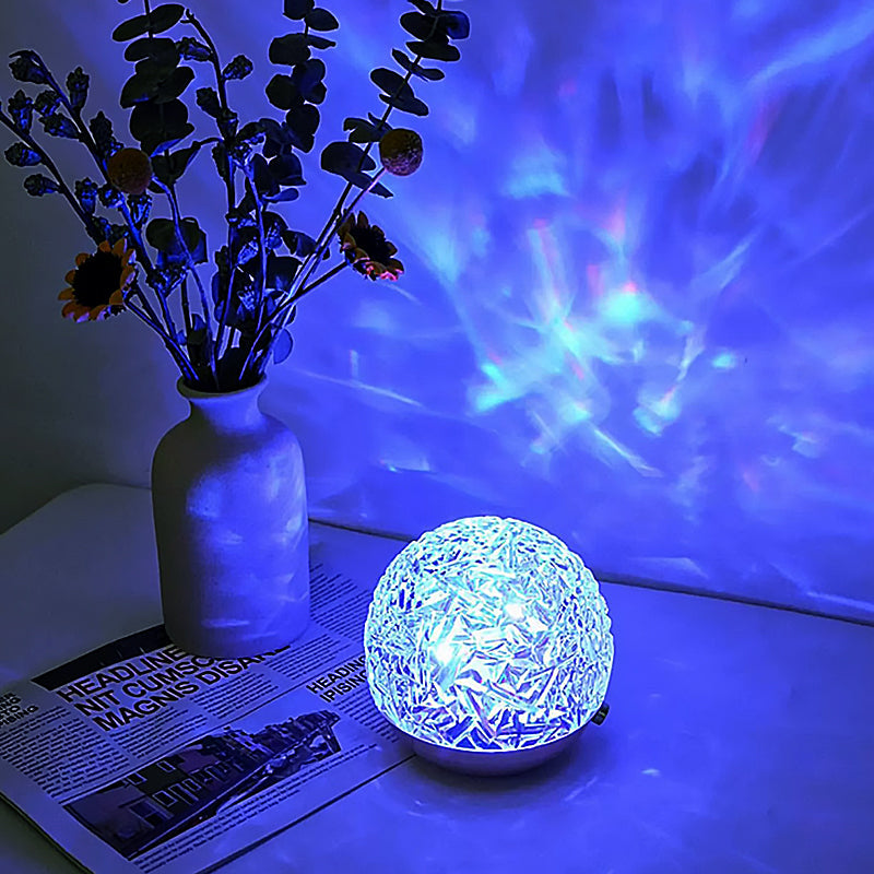 Lampe océan style sphère Projecteur de vagues Lumière d'ambiance 