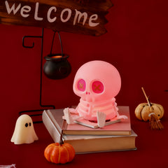MeWaii Cute Skull Silicone Squishy Night Light - Perfect Gift for Friends