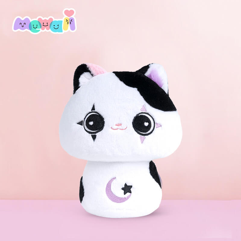 MeWaii® Mushroom Family Star Cat Kawaii Plush Pillow Squish Toy