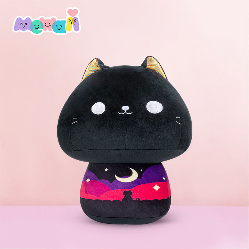 MeWaii® Mushroom Family Evening Star Kitten Kawaii Plush Pillow Squish Toy