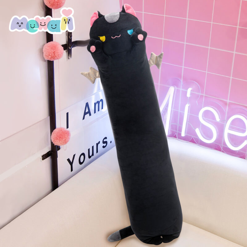 MeWaii® Original Design Kitten Black Stuffed Animal Kawaii Plush Pillow Squishy Toy