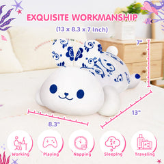MeWaii® Cute Animal Lannie Rabbit Plush Pillow Kawaii Plushies Stuffed Toys Squishy Plushies Cuddle Body Pillow