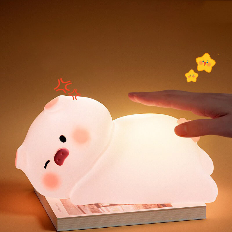 MeWaii® Cute Pig LED Squishy Night Light For Gift USB Rechargeable Pig Lamp
