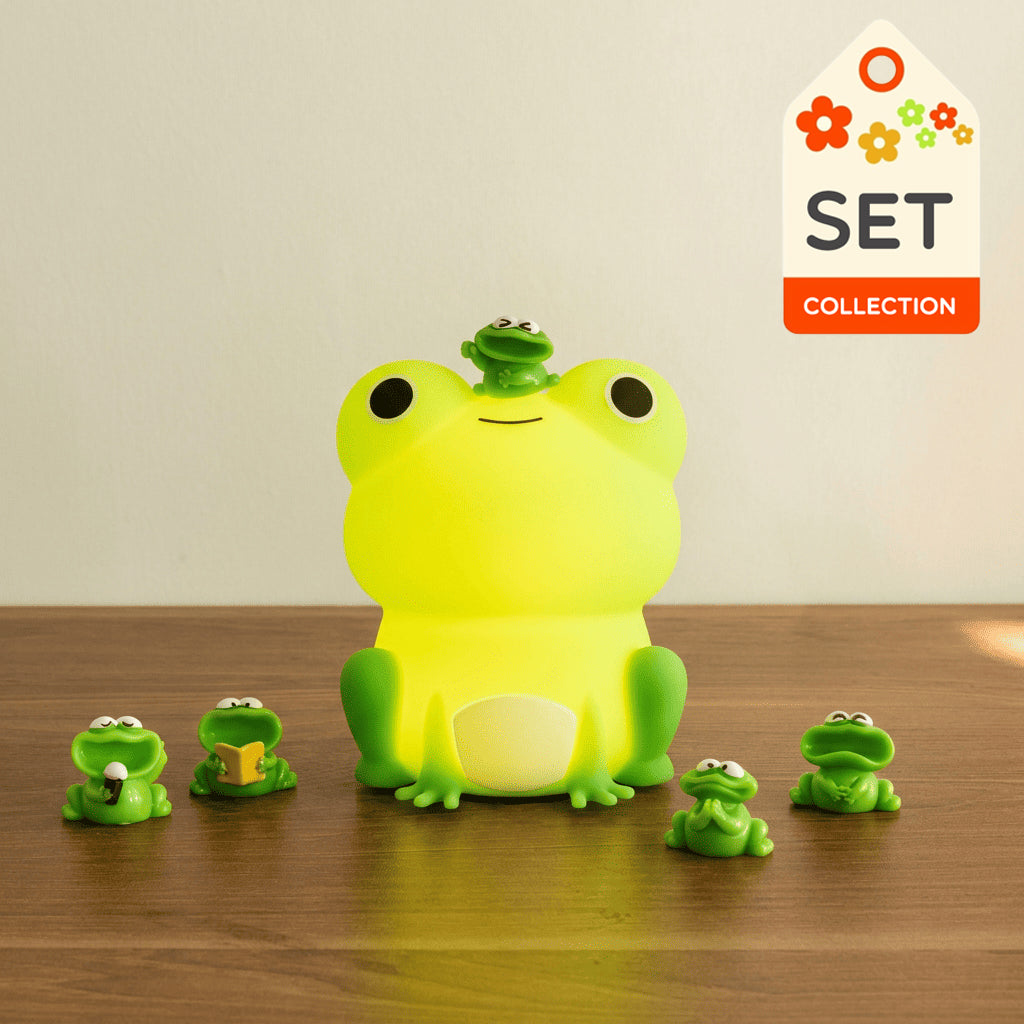 Veilleuse LED en silicone souple en forme de grenouille particulière – Cadeau idéal pour les enfants et les filles
