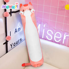 MeWaii® Kitten Pink Stuffed Animal Kawaii Plush Pillow Squishy Toy