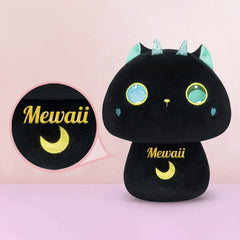 MeWaii® Mushroom Family Magic Cat Stuffed Animal Kawaii Plush Pillow Squishy Toy