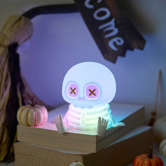 MeWaii Cute Skull Silicone Squishy Night Light - Perfect Gift for Friends