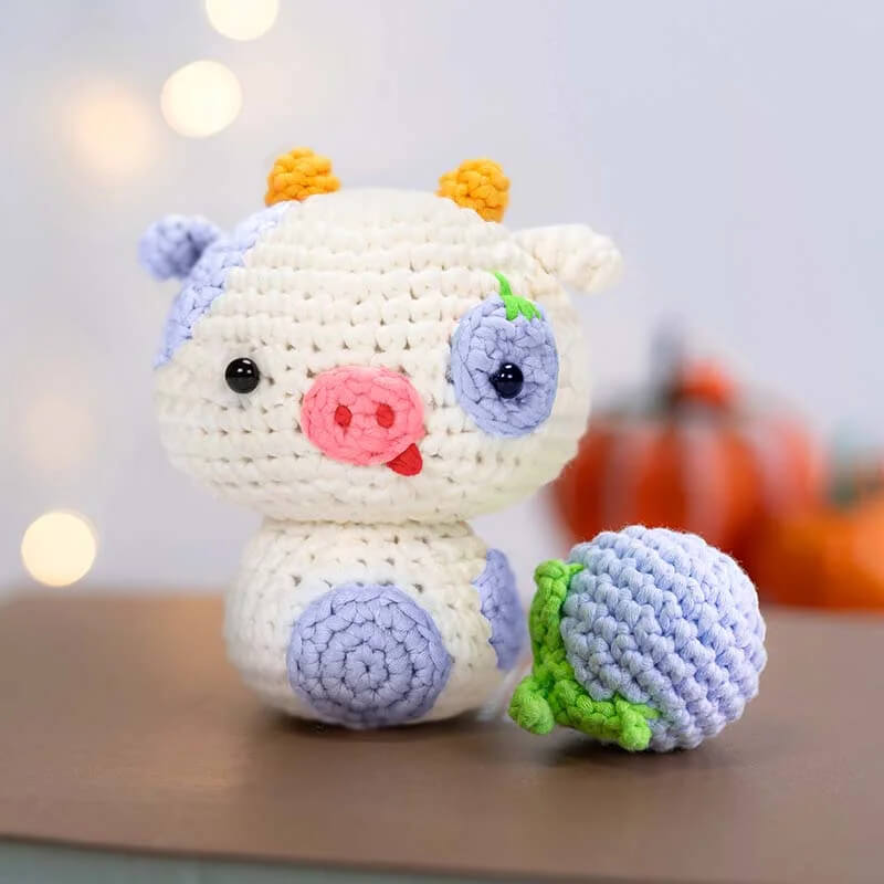 MeWaii® Crochet Original Designed Animal Crochet Kit for Beginners with Easy Peasy Yarn