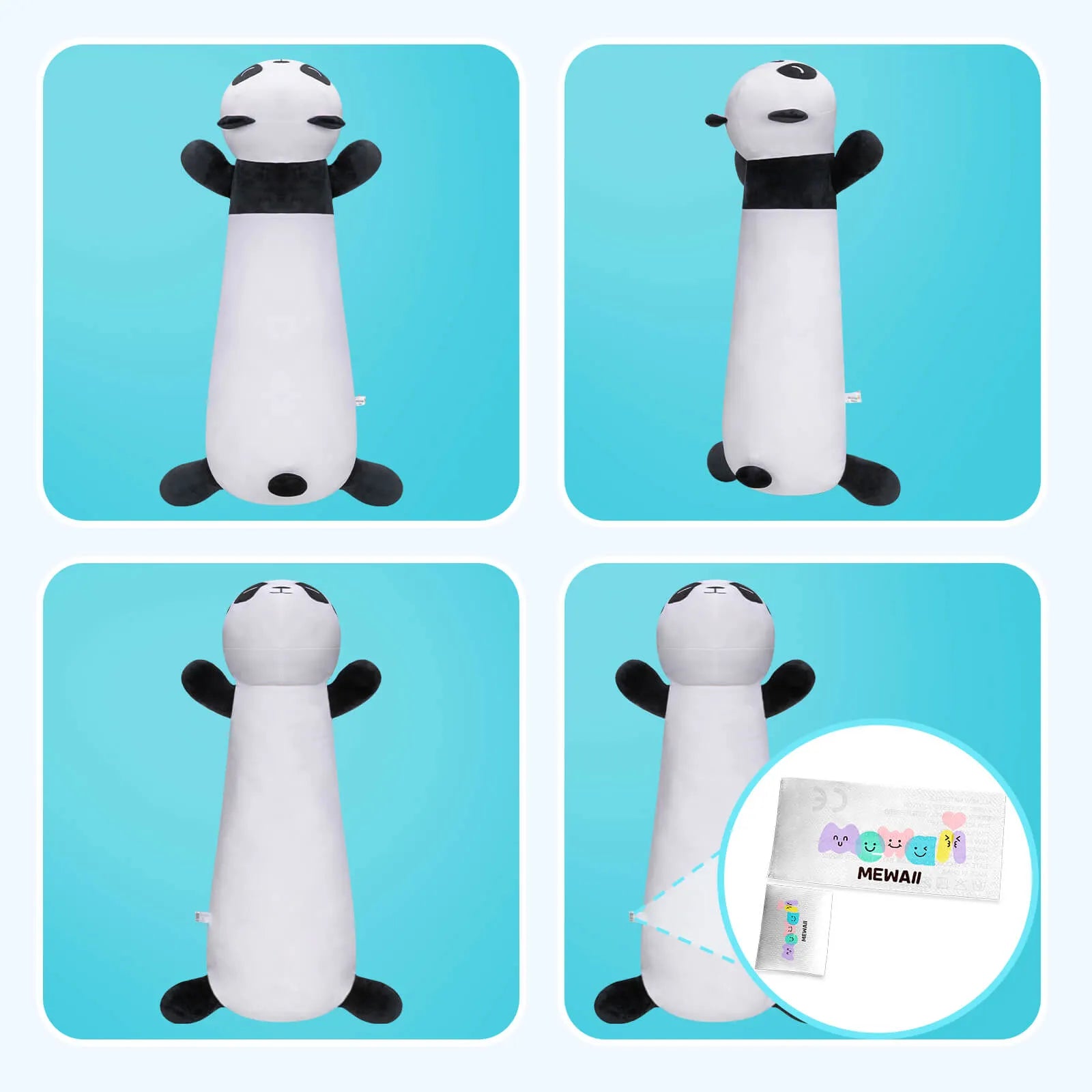 MeWaii® Panda Stuffed Animal Kawaii Plush Body Pillow Squishy