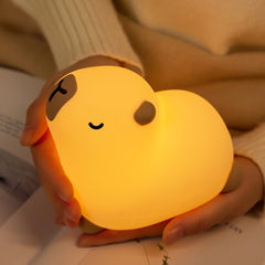 Squishy Silikon Yoga Capybara LED-Nachtlicht - perfektes Geschenk für Kinder und Mädchen