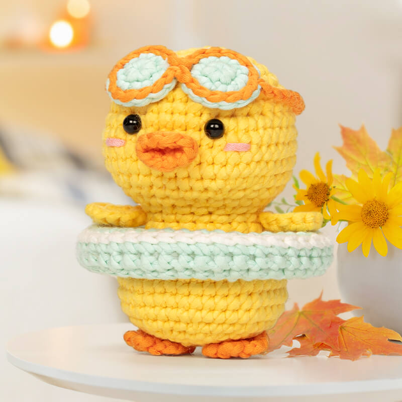 MeWaii® Crochet Original Designed Animal Crochet Kit for Beginners with Easy Peasy Yarn