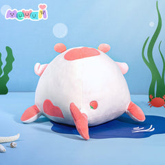MeWaii® Ocean Series Pink Whale Cow Stuffed Animal Kawaii Plush Pillow Squishy Toy