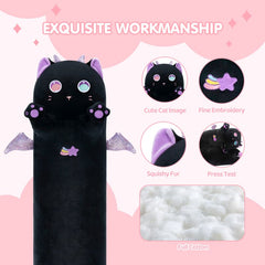 MeWaii® Original Design Purple Magic Cat Big Eyed Stuffed Animal Kawaii Plush Pillow Squishy Toy