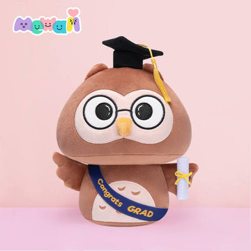 MeWaii® Graduation Plush Owl with Graduation Cap, Diploma Graduation Stuffed Animal Gift