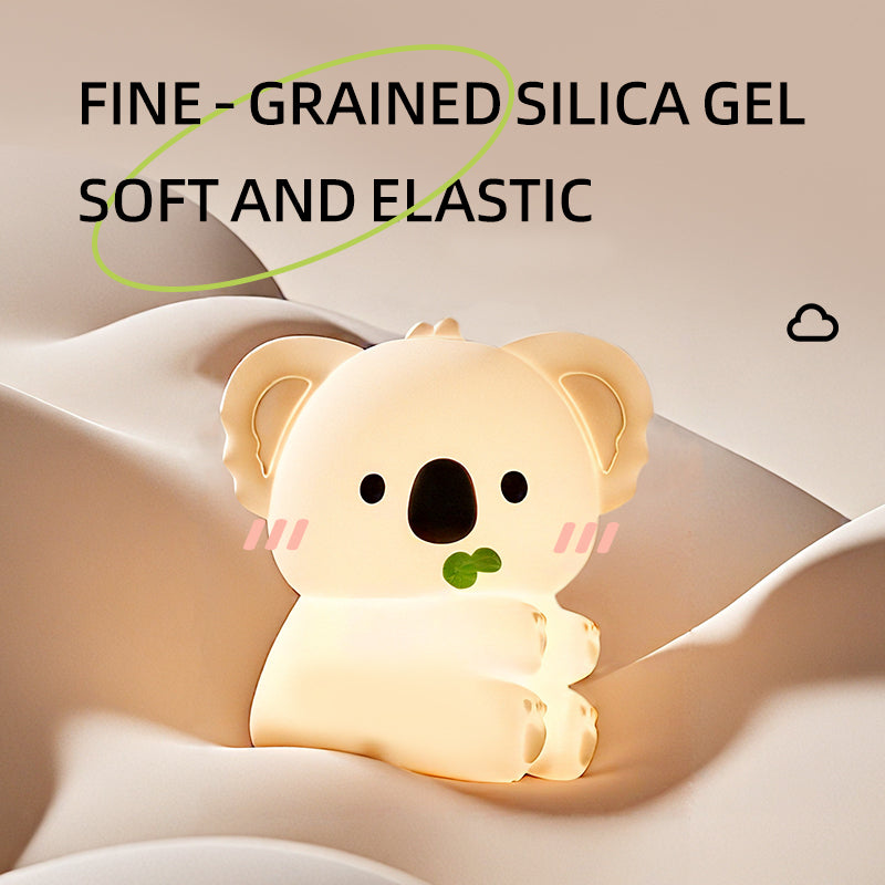 Veilleuse LED Koala en silicone souple - Cadeau idéal pour les enfants et les filles