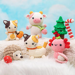 MeWaii® Crochet Original Designed Animal Crochet Kit for Beginners with Easy Peasy Yarn