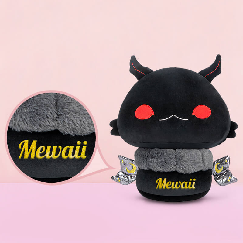 MeWaii® Mushroom Family Devil Moth Black Kawaii Plush Pillow Squish Toy