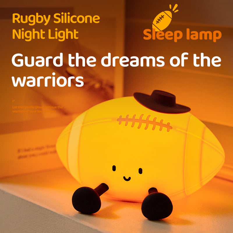 MeWaii® Football Silicone Squishy Night Light Cute Sports Lamp for Bedroom Perfect Gift