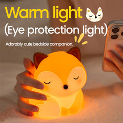 MeWaii® Dreamy Fox Silicone Squishy LED Night Light
