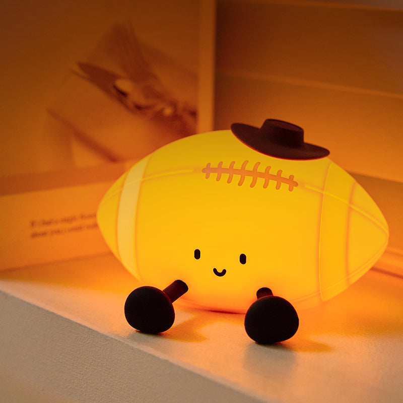 MeWaii® Football Silicone Squishy Night Light Cute Sports Lamp for Bedroom Perfect Gift