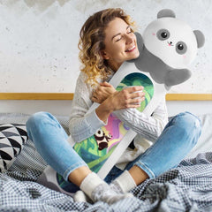 MeWaii® Loooong Family Original Design Bamboo Panda Plush Long Stuffed Animal Kawaii Plush Pillow Squishy Toy