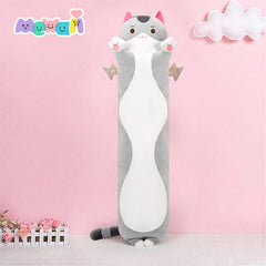 MeWaii® Original Design Kitten Gray Stuffed Animal Kawaii Plush Pillow Squishy Toy