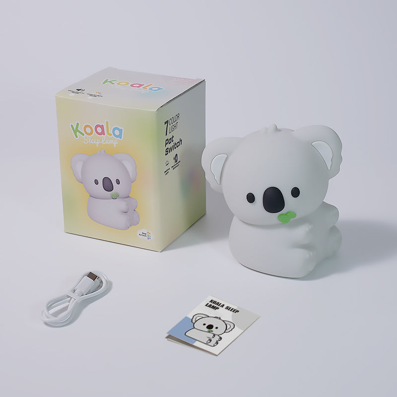 Veilleuse LED Koala en silicone souple - Cadeau idéal pour les enfants et les filles